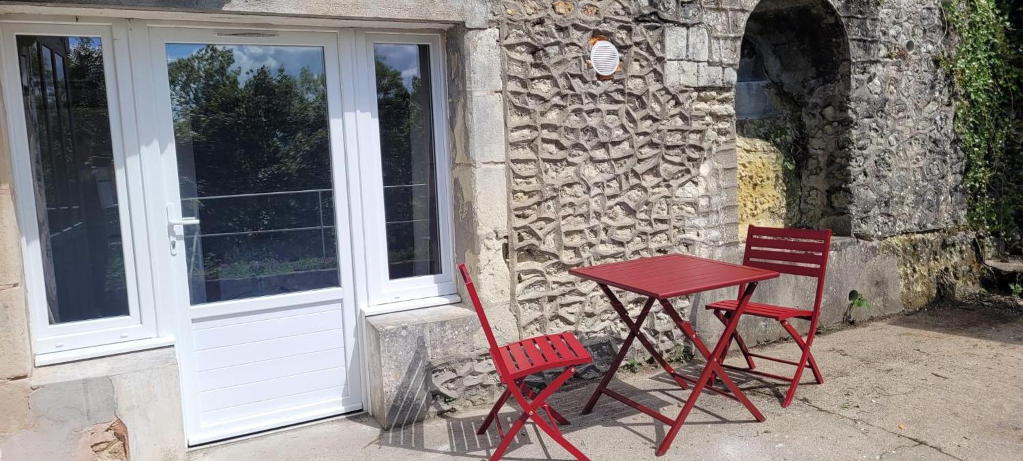 Le Cocon Troglodyte Apartment Saint-Etienne-de-Chigny ภายนอก รูปภาพ