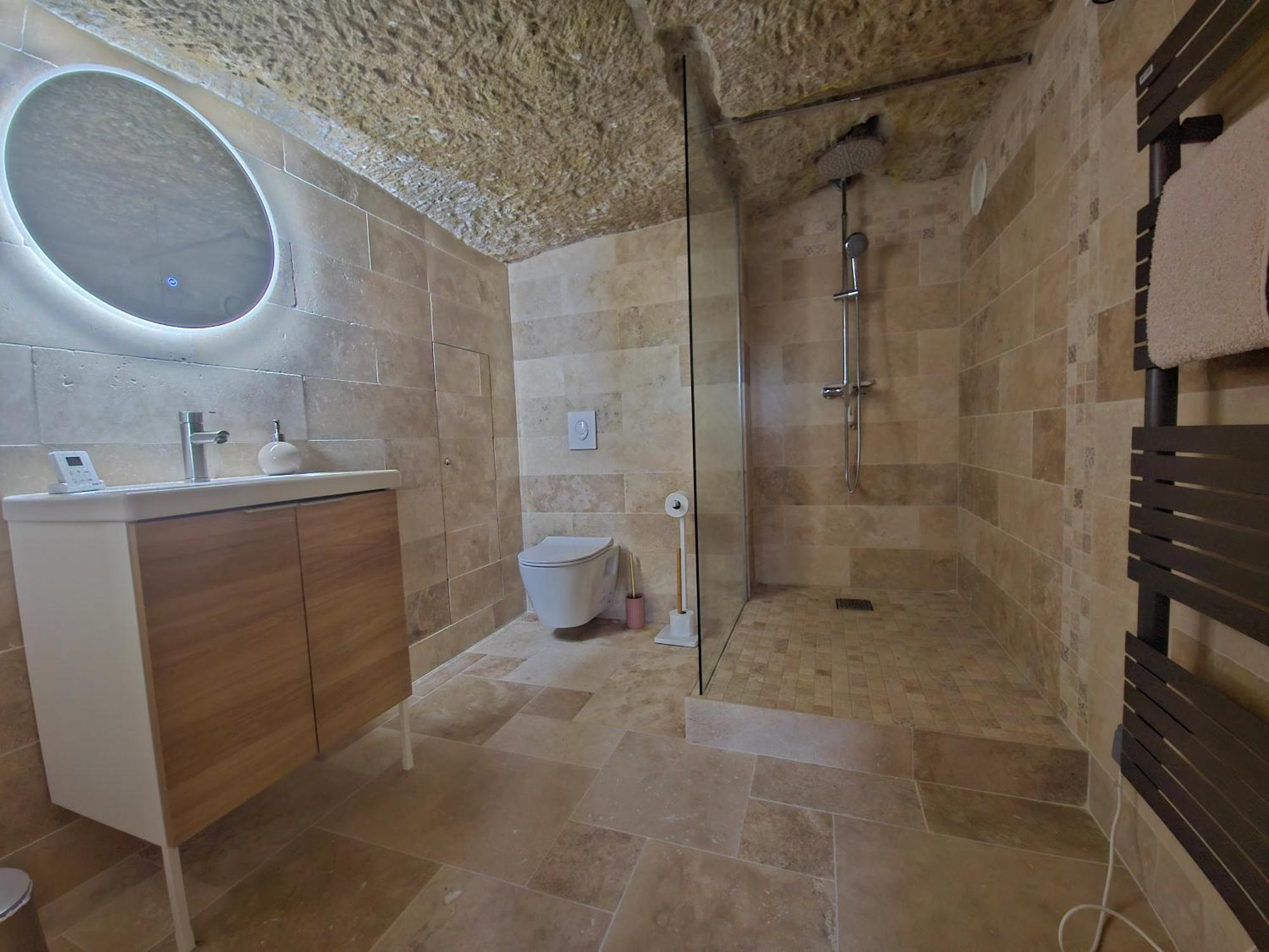 Le Cocon Troglodyte Apartment Saint-Etienne-de-Chigny ภายนอก รูปภาพ